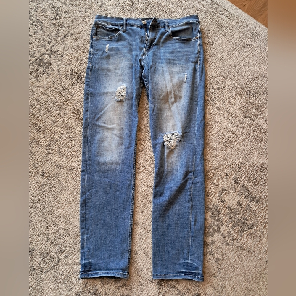RSQ Seattle Skinny with Distressed Details Blue